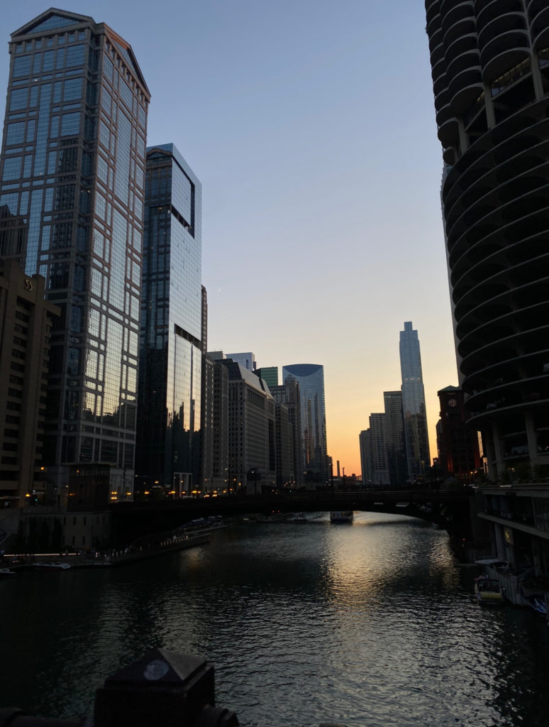 sunset photo from Chicago