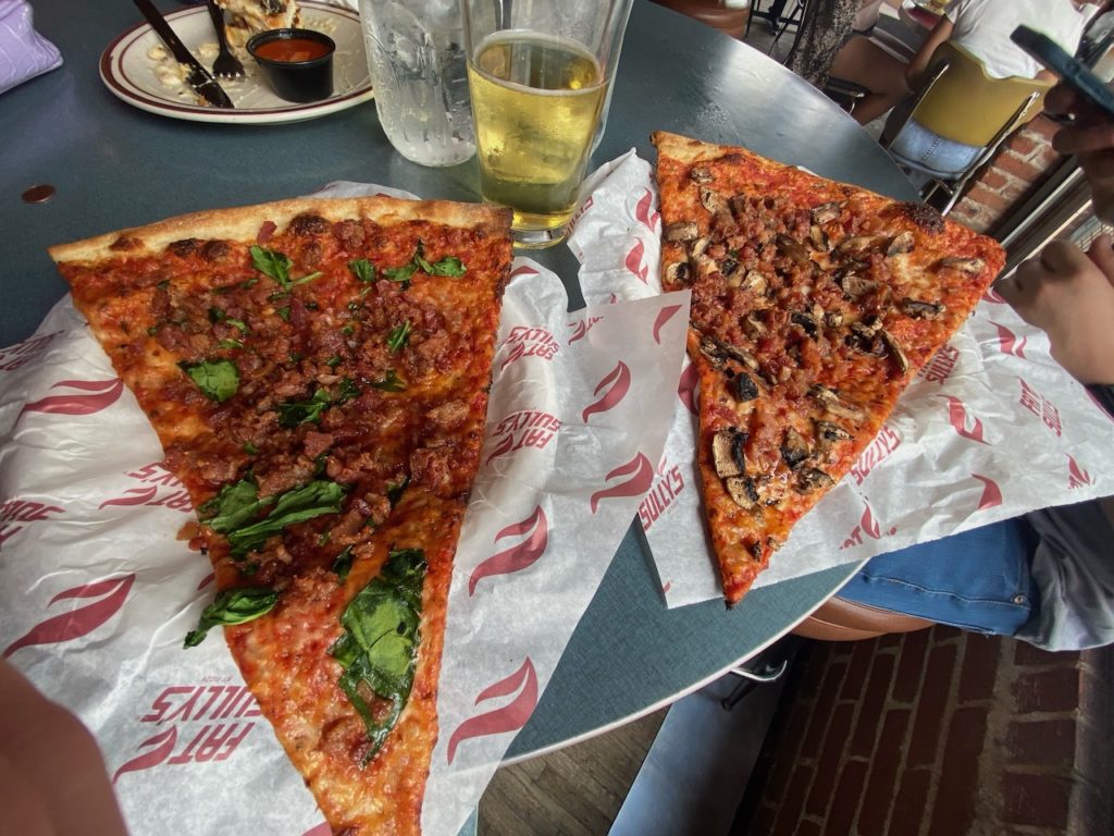 fat sully's huge pizza slices