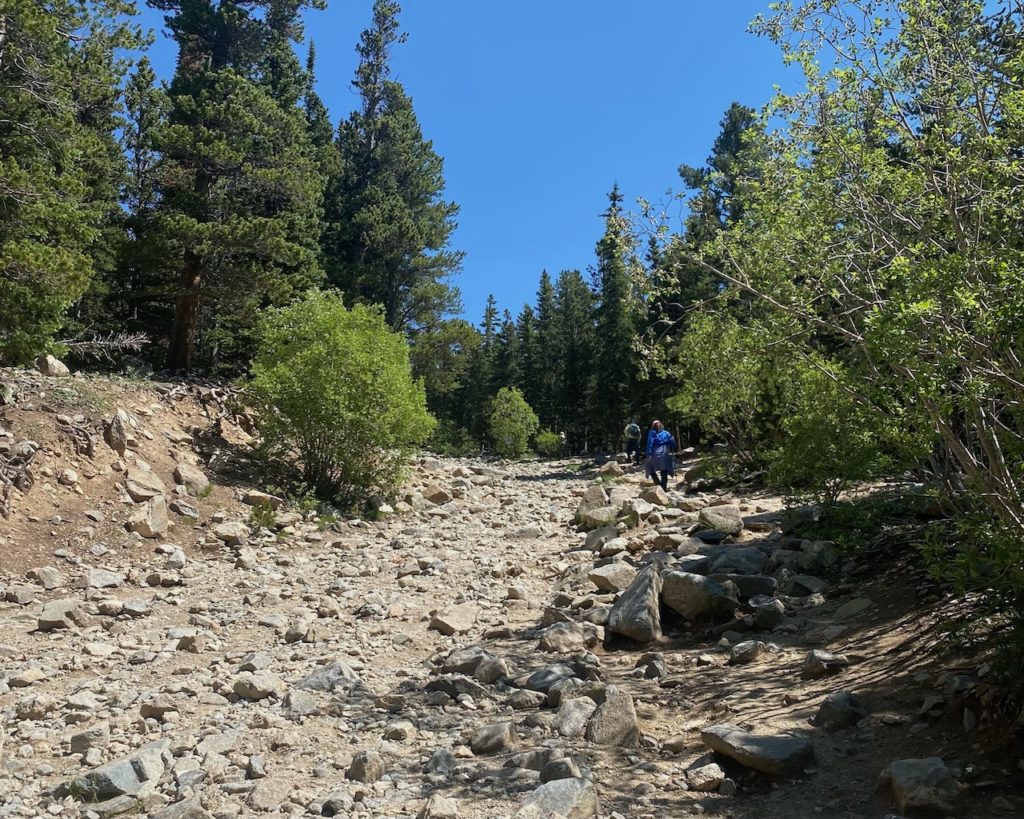 rocky terrain at st. marys glacier